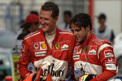 I 2006 var de teamkammerater - nu tager Schumacher over mens Massa er skadet